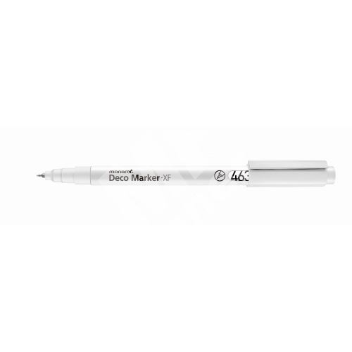Popisovač Monami Deco Marker 463 XF, hrot 0,7 mm, white 1