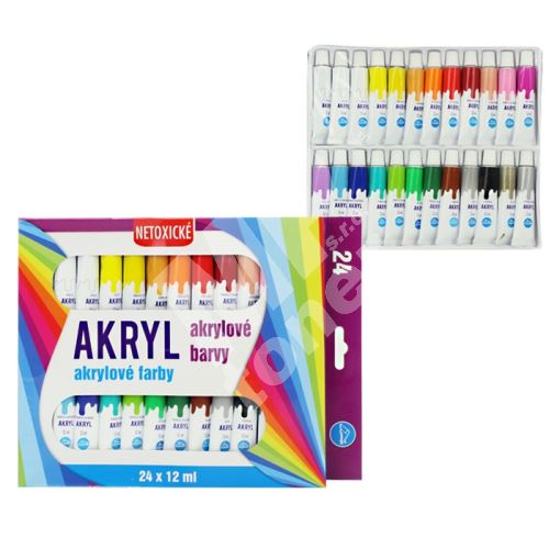 Barvy akrylové Luma sada 24 barev, 12ml 1