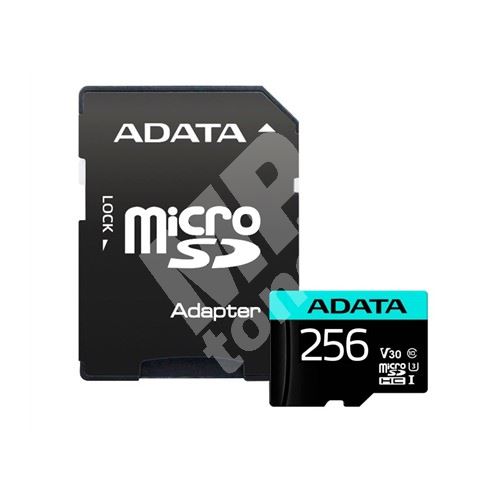 ADATA MicroSDXC 256GB U3 V30S až 95MB/s + adapter 1