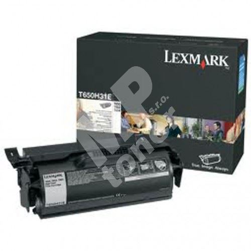 Lexmark toner T650H31E, black, originál 1