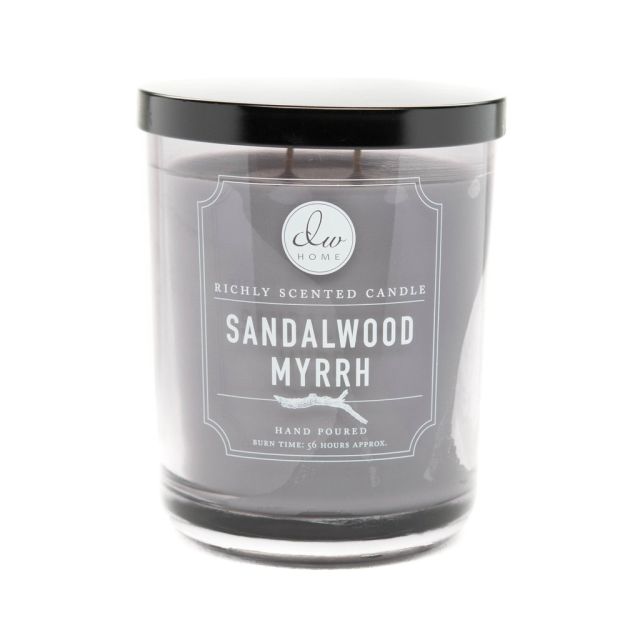 DW Home Vonná svíčka ve skle Myrta a santalové dřevo - Sandalwood Myrrh, 15oz