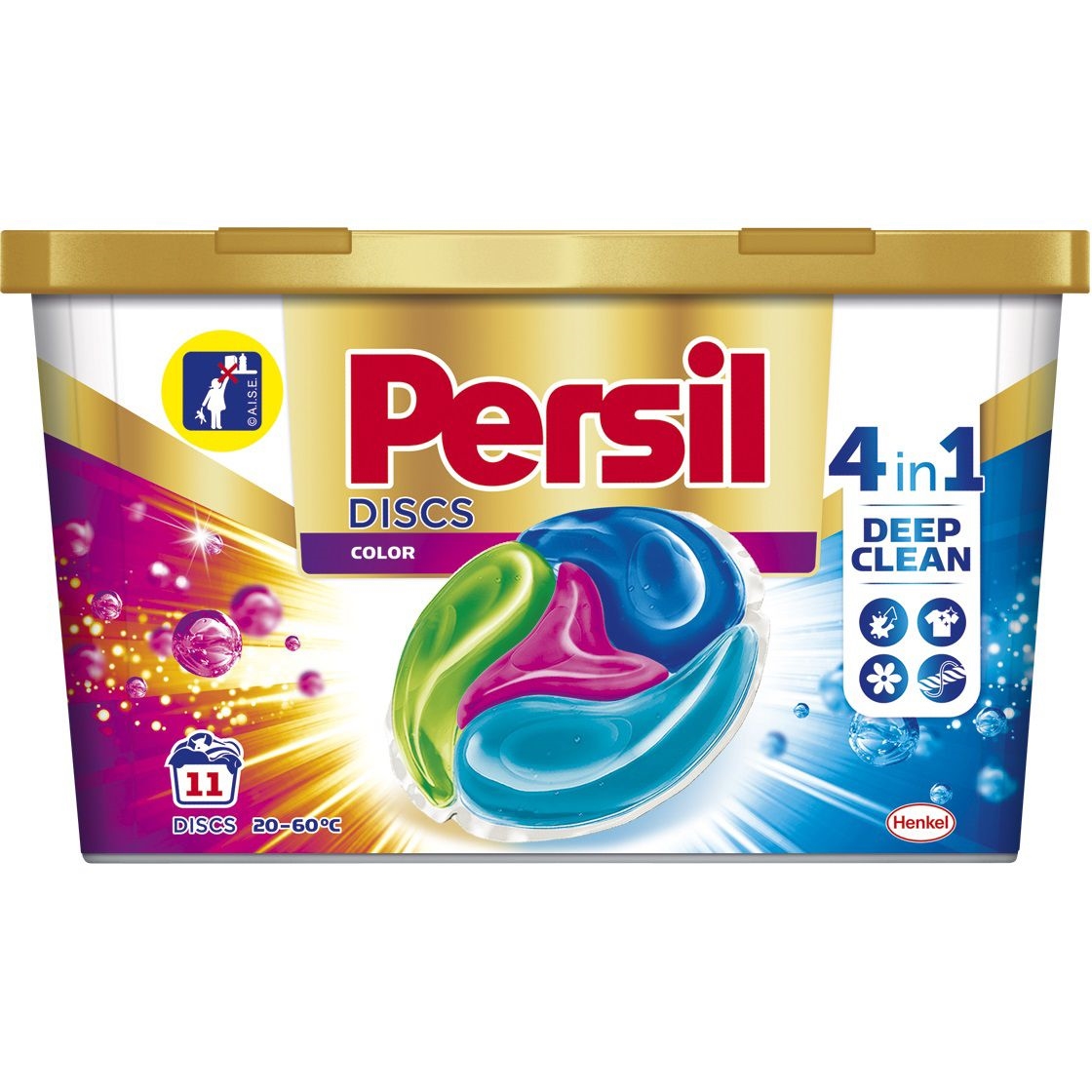 Persil Discs Color 4v1 kapsle na praní barevného prádla box 11 dávek 275g
