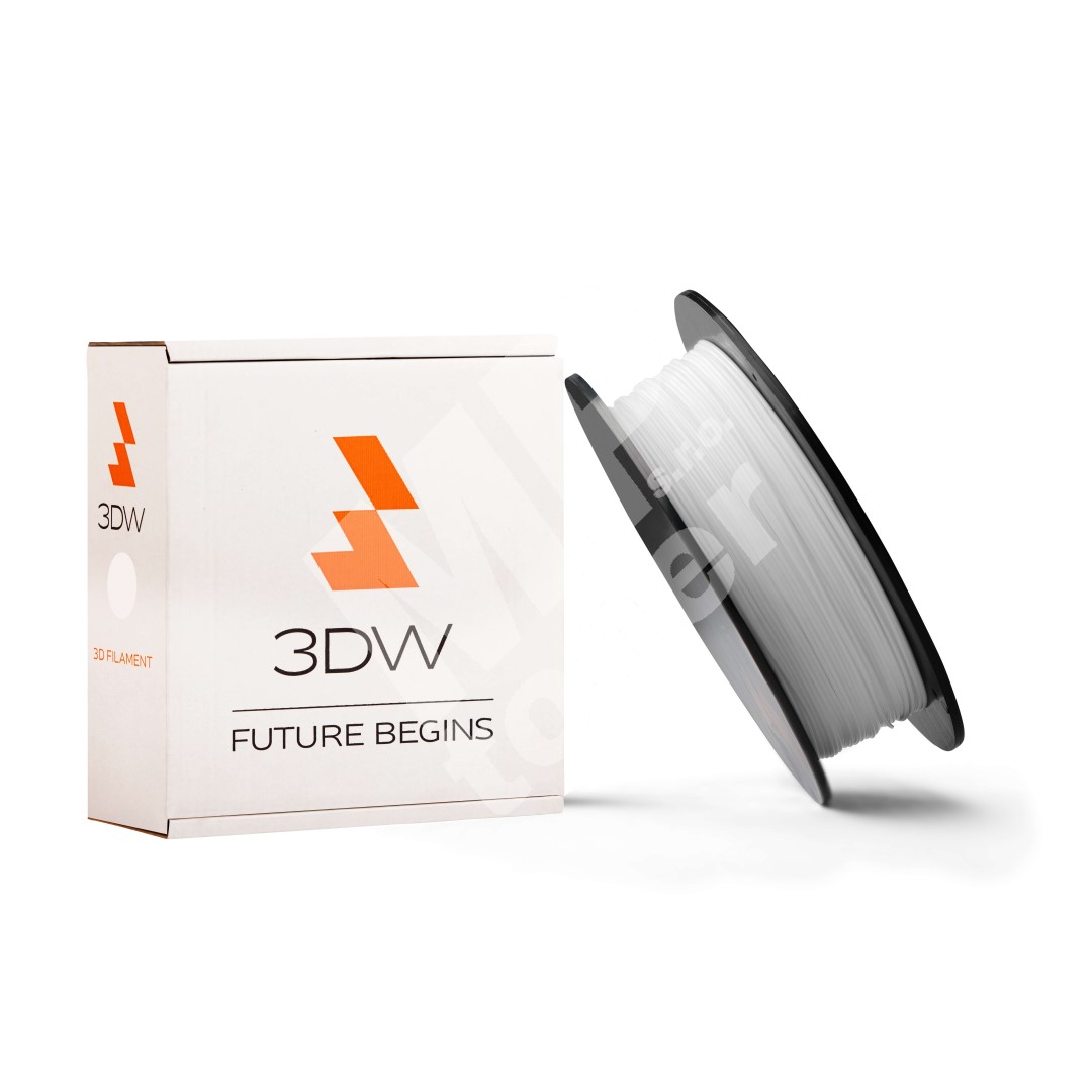 Tisková struna 3DW (filament) ABS, 1,75mm, 1kg, bílá, 220-250°C - MP Toner