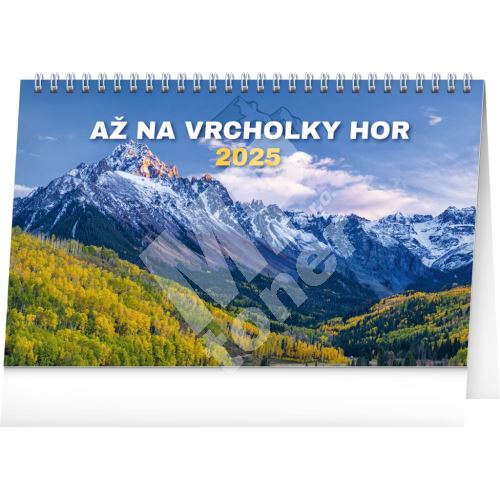 Stolní kalendář Notique Až na vrcholky hor 2025, 23,1 x 14,5 cm 1