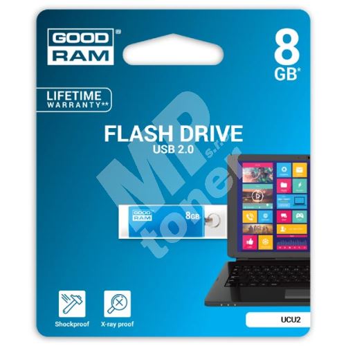 Goodram UCU2 16GB, USB flash disk 2.0, modrá 1