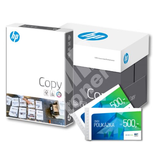 Xerografický papír A4 80g HP Copy paper, (240 bal) a dárek 1000 Kč OMV poukázka 1