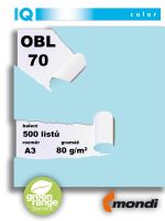 Barevný papír IQ OBL 70 A3 80g ledově modrá 1bal/500ks 2 (1)