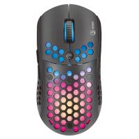 Herní myš Marvo M399, 6400DPI, optická, 6tl., drátová USB, černá, podsvícená 2 (1)