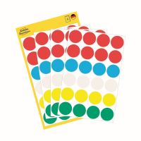 Etikety na ruční popis kolečko průměr 18 mm - různobarevné - 3089 2 (1)