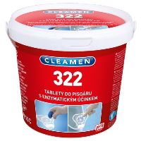 Cleamen 322 tablety do pisoáru + sítko 12 ks