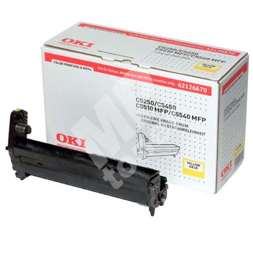 Válec OKI C5250, 5450, 5500, C5510MFP, C5540MFP, žlutý, 42126670, originál 1