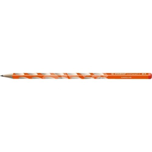 Grafitová tužka Stabilo Easygraph, tenká, pro praváky, HB, oranžová 1