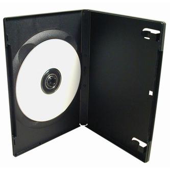Box na 1ks DVD, 14mm, černý (200)