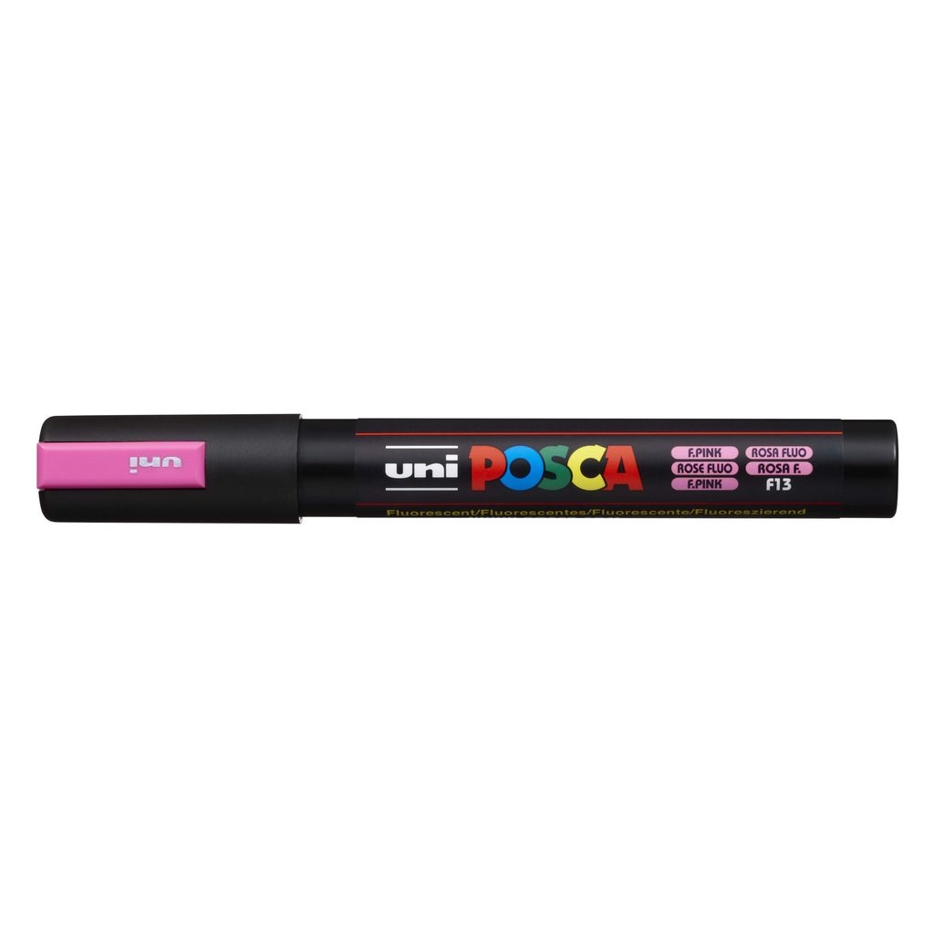 Akrylový popisovač Uni Posca PC-5M, 2,5 mm, fluo-růžový