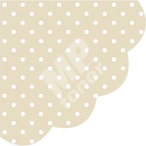 Ubrousky Paw R 32 x 32 cm, Dots Beige, 12ks 1