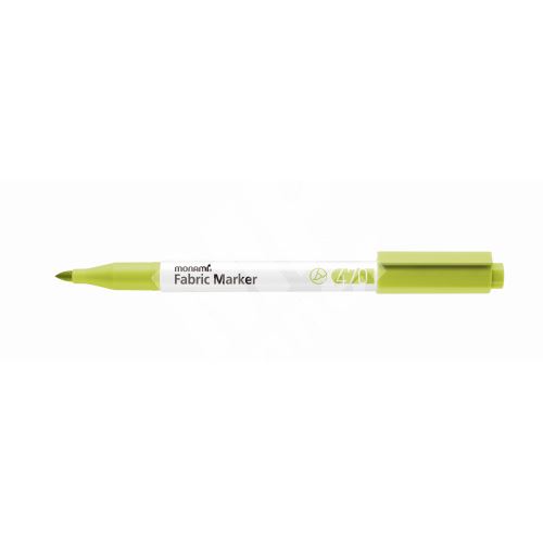 Popisovač na textil Monami Fabric Marker 470, lime yellow 1