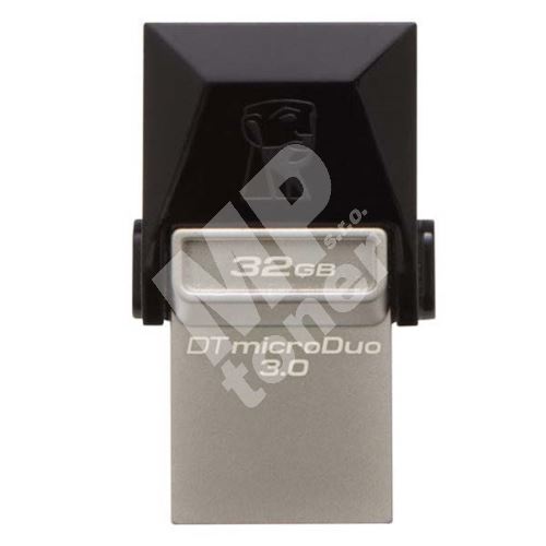 Kingston 32GB DataTraveler microDuo, USB flash disk 3.0/microUSB, černá 1