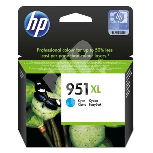 Cartridge HP CN046AE, cyan, No.951XL, originál 1