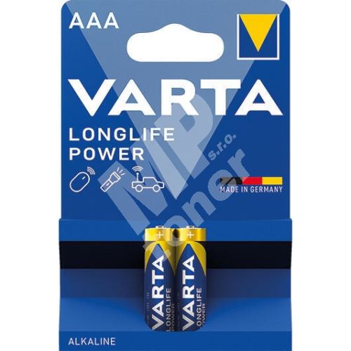 Baterie Varta Longlife Power LR03/2, AAA, 1,5V 1