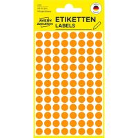Etikety na ruční popis kolečko průměr 8 mm - světle oranžové - 3178