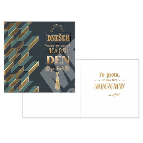 Přání srdečné narozeninové, kravata 1