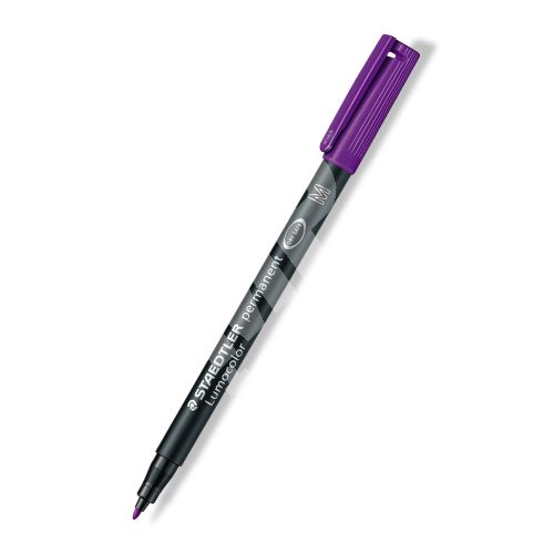 Staedtler Lumocolor 317 M, permanentní popisovač, purpurová, 1 mm, OHP 1