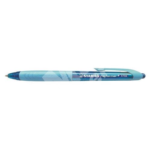 Kuličkové pero Stabilo Performer+, modré tělo, 0,38mm, modrý inkoust 1