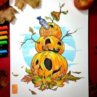 Uni Posca PC-3M akrylový popisovač, 0,9-1,3 mm, třpytivě oranžový 5 (4)