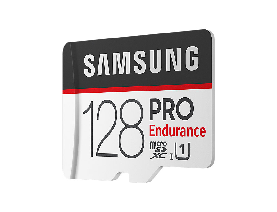 128GB Samsung PRO endurance microSDXC +SD adaptér
