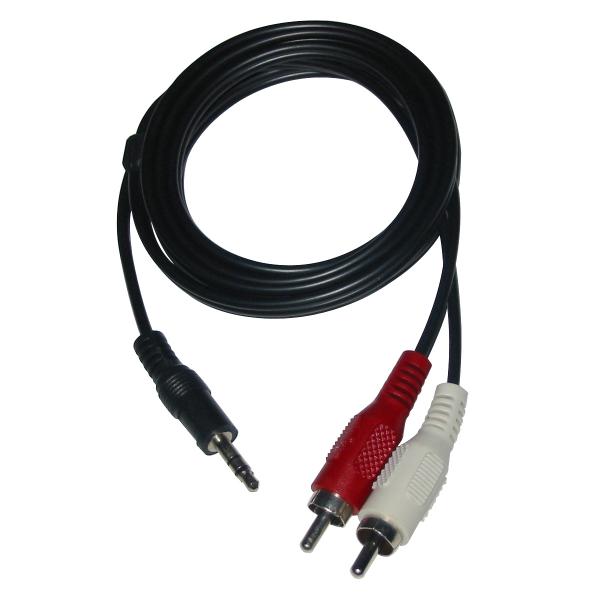 Audio kabel jack 3,5mm M/cinch M 2x, 1,5 m