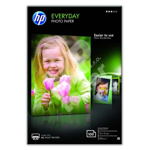 HP Everyday Photo Paper, Glossy, CR757A, bílý, 100×150mm, 100 ks 1