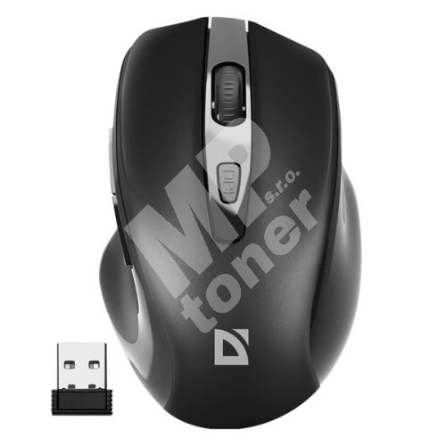 Myš Defender Prime MB-053, 1600DPI, optická, 6tl., bezdrátová, černá 1