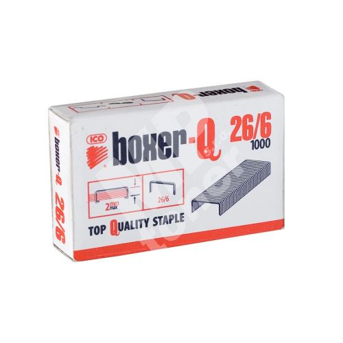 Sešívací spony Boxer-Q 26/6, 1000 ks 1