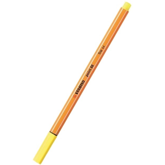 Liner STABILO Point 88, 0,4mm, citrónová