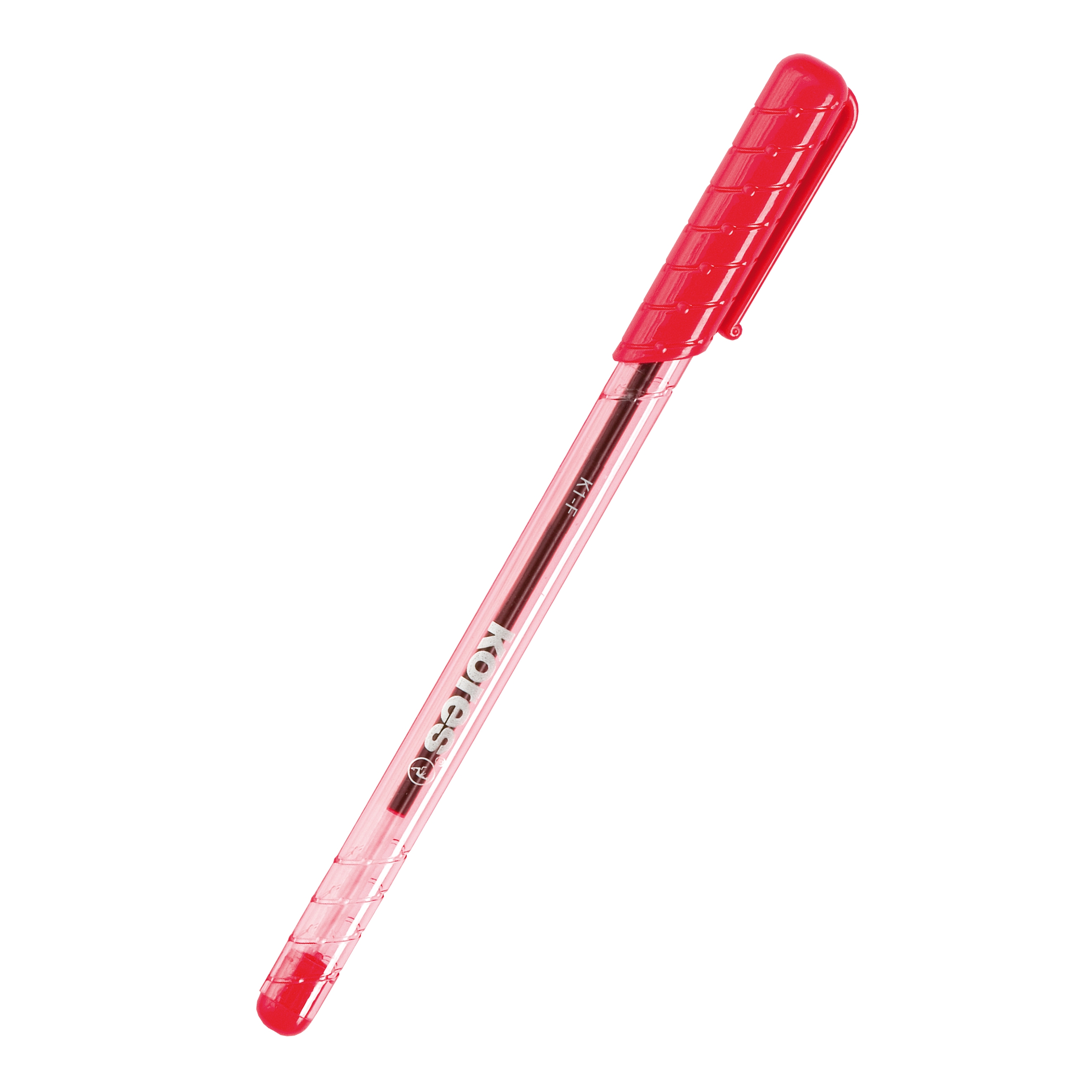 Kuličkové pero Kores K1, červené