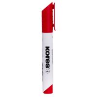 Popisovač na bílé tabule a flipcharty Kores K-Marker, kulatý hrot 3 mm, červený Popisovač na bílé tabule a flipcharty Kores K-Marker, kulatý hrot 3 mm, červený