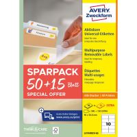 Avery Zweckform L4744REV-65 Snímatelné etikety 96x50,8 mm, 650 ks, bílé 2 (1)