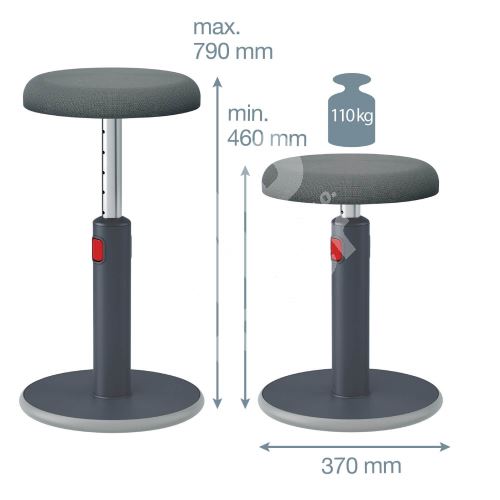 Ergonomická balanční židle Leitz Ergo Cosy, šedá 1