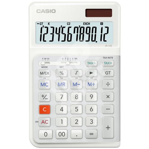 Stolní kalkulačka Casio JE-12E WE 1