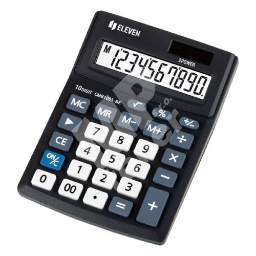 Kalkulačka Eleven CMB-1001-BK, černá, stolní, desetimístná, duální napájení 1