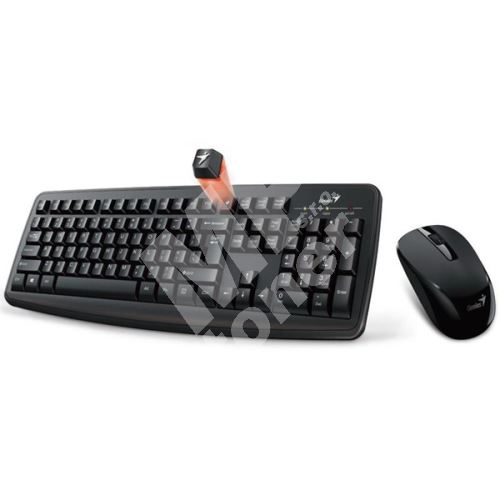 Sada klávesnice s bezdrátovou optickou myší Genius Smart KM-8100, AAA, CZ/SK, černá 1