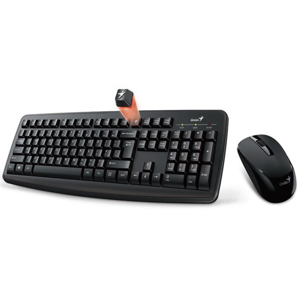 Sada klávesnice s bezdrátovou optickou myší Genius Smart KM-8100, AAA, CZ/SK, černá