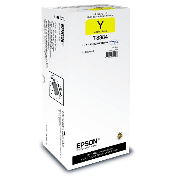 Inkoustová cartridge Epson C13T838440, WF-R5690, yellow, originál