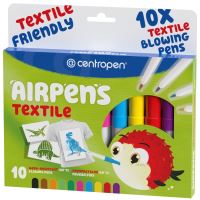 Foukací fixy Centropen 1539/10 AIRPENS Textile, sada 10ks Foukací fixy Centropen 1539/10 AIRPENS Textile, sada 10ks
