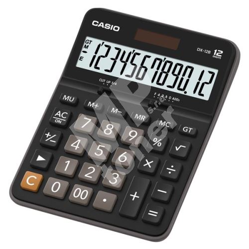 Kalkulačka Casio DX 12 B, černá, stolní, dvanáctimístná 1