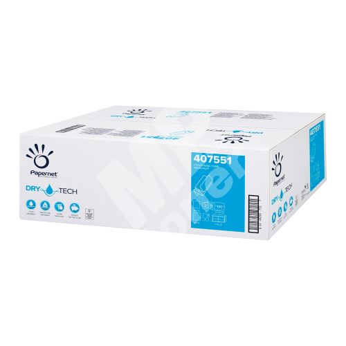 Ručníky papírové Papernet Superior Z-Fold Dry Tech, 407551 1
