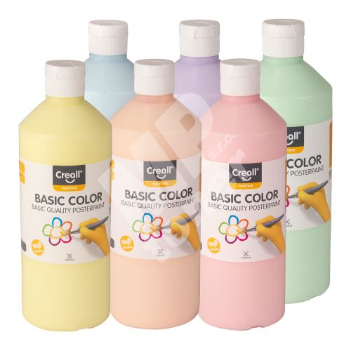 Temperové barvy Creall, Pastel, 6 x 500ml 1