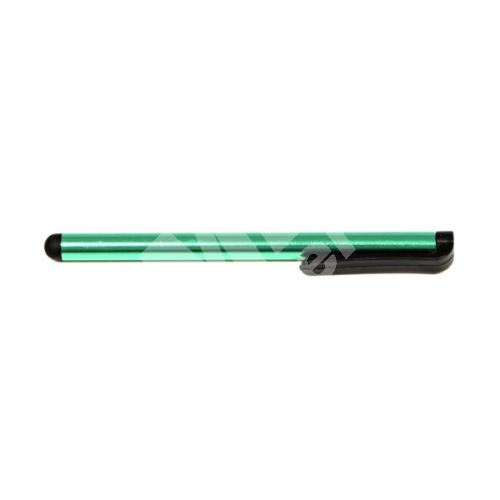 Dotykové pero, kapacitní, kov, tmavě zelené, pro iPad a tablet 1