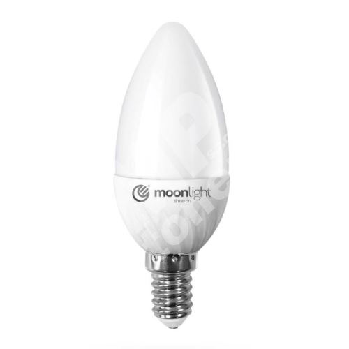 LED žárovka Moonlight E14, 220-240V, 5W, 405lm, 6000k, studená, 50000h, 2835, 1