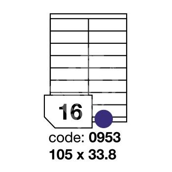 Samolepící etikety Rayfilm 105 x 33,8 mm 1000 archů 1